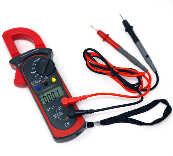 Handheld True RMS Digital Clamp Meter Multimeter AC DC Volt Amp Ohm Cap Tester