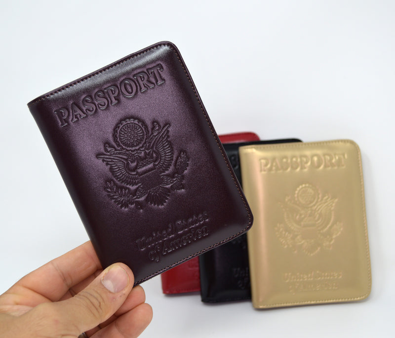 Wallet Holder For Passport RFID Blocking ID Card Case Cover